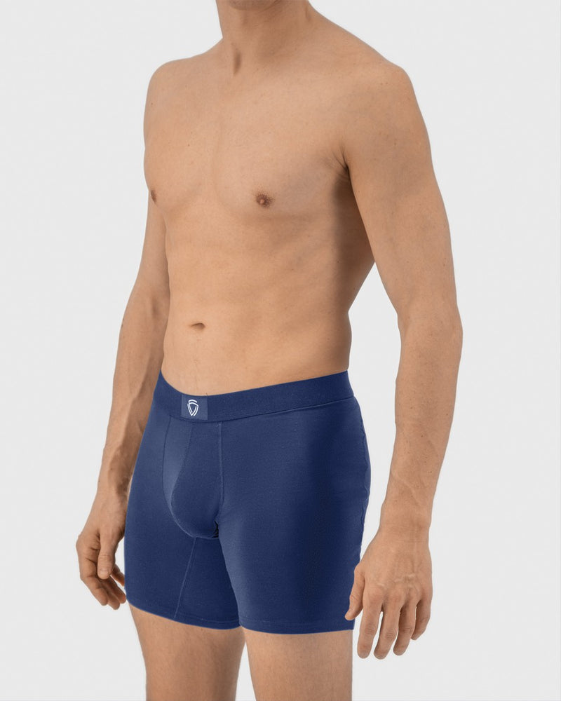 Heren - Anti Zweet Boxers-donkerblauw-M-Fibershirts color__donkerblauw