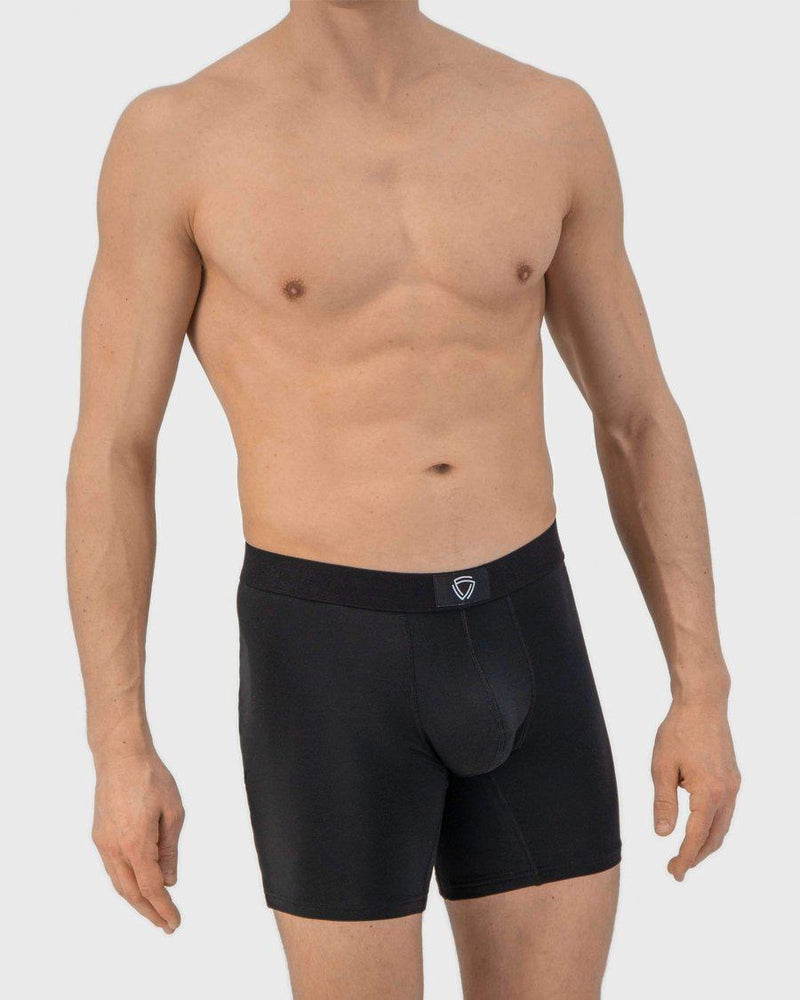Heren - Anti Zweet Boxers-Zwart-M-Fibershirts color__zwart