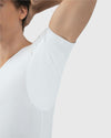 Heren - Anti Zweet Shirt-Wit-V-hals-okselpads-Fibershirts color__wit+neck__v-hals